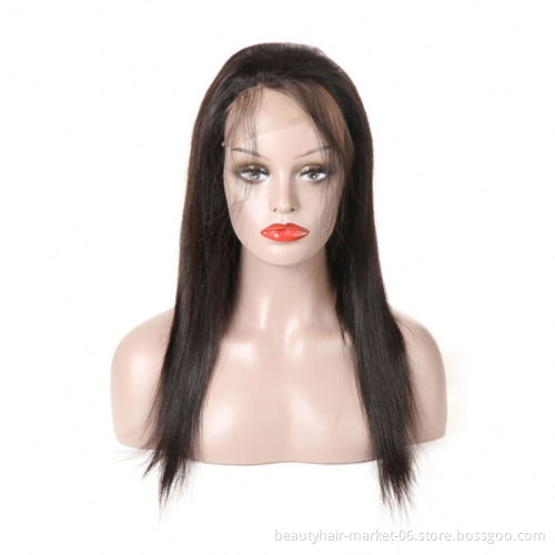 12A Brazilian Young Girl One Donor Remy Virgin Hair Human Full Lace Wig Top Quality Body Wave Human Hair Full Lace Wig